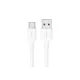 USAMS SJ601 U84 USB TYPE-C KÁBEL 3A 1 MÉTER FEHÉR