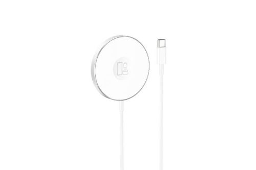 BOROFONE BQ18 ENERGY MÁGNESES WIRELESS MAGSAFE ASZTALI TÖLTŐ FEHÉR