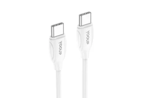 YOOUP L01-CC TYPE-C - TYPE-C KÁBEL 60W 2 MÉTER FEHÉR