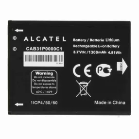   Alcatel CAB31P0000C1 gyári bontott új állapotú akkumulátor Li-Ion 1300mAh