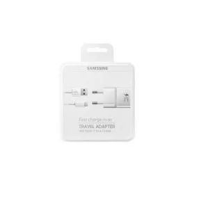   BLISZTERES Samsung EP-TA20EWE gyári hálózati fehér gyorstöltő 2A EP-DW700CWE fehér gyári Type-c adatkábellel 1.5m 15W