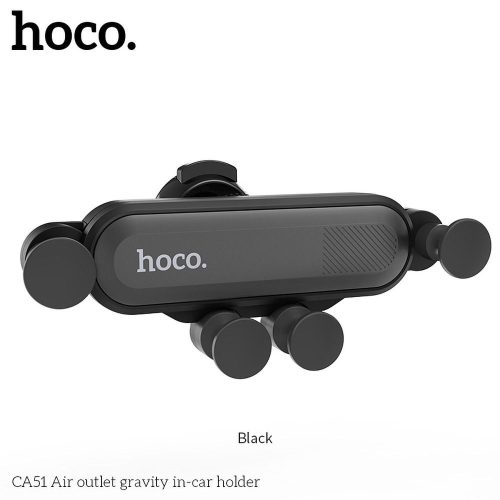 Hoco CA51 Gravitációs autós tartó szellőzőrácsba fekete