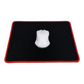 Gamer egéralátét 300x240x3mm fekete piros varráással