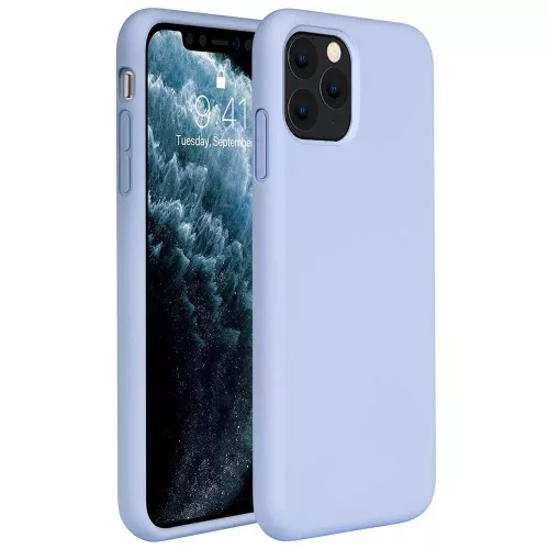 Xiaomi Redmi 9, Szilikon tok, Wooze Liquid Silica Gel, leander-szürke