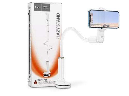HOCO univerzális asztali telefontartó 4,5-7 méretű készülékhez - HOCO HD4 Lazy  Stand - fehér