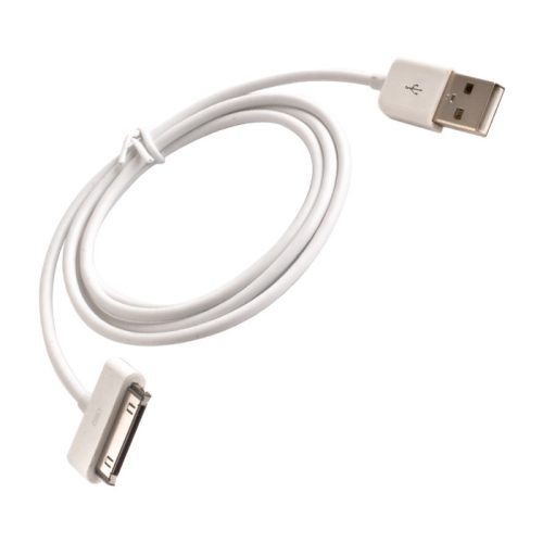 Apple 32pin Adat- és töltőkábel 1 méter 1A fehér (ECO csomagolás)