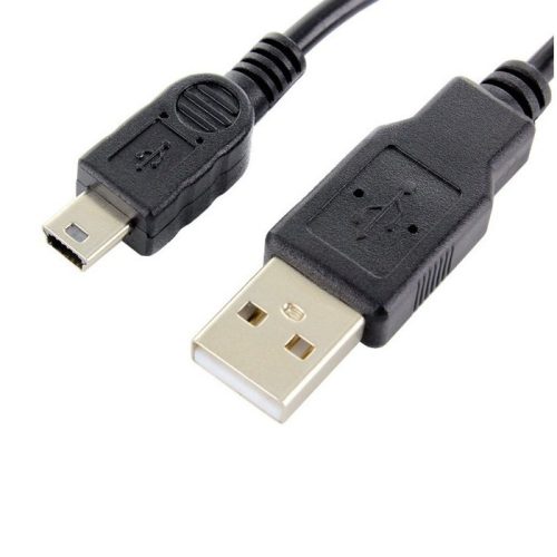 Mini USB Adat- és töltőkábel 1 méter 1A