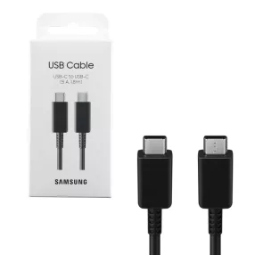  Bliszteres Samsung EP-DX510JBE fekete gyári Type-C - Type-C adatkábel 1.8m 5A