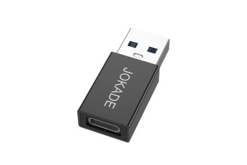 JOKADE JC006 QIANMING USB 2.0  / USB TYPE-C ADAPTER FEKETE