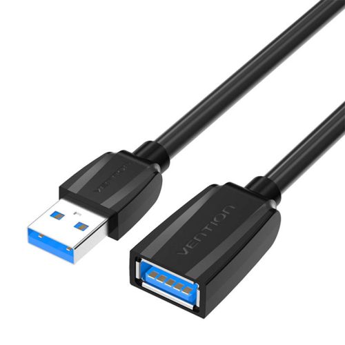 Extension Cable USB 3.0, male USB to female USB, Vention 1m (Black)