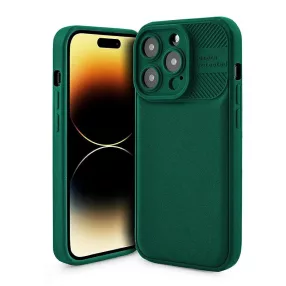   Xiaomi Redmi Note 12 Pro 5G Cross Case zöld kameravédős szilikon tok