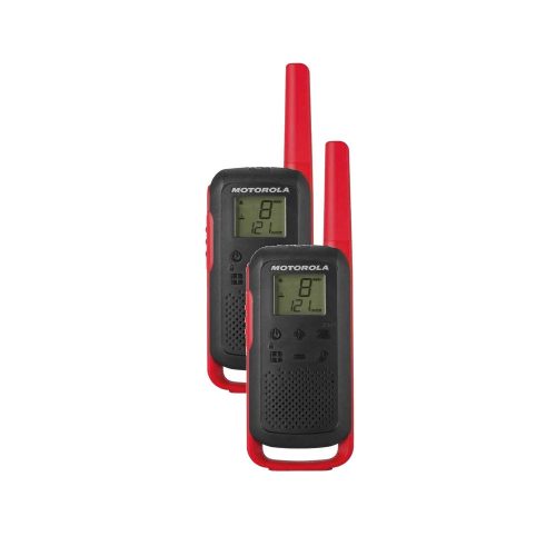 Motorola Talkabout T62 adó-vevő készülék két darabos csomag töltővel piros