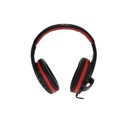 Rebeltec ROHAN 2 3,5mm jack csatlakozós fejhallgató mikrofonnal fekete/piros