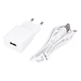   Maxlife MXTC-01 Hálózati gyorstöltő Micro USB kábellel 2.1A fehér