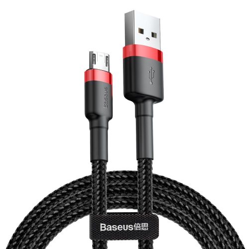 Baseus Cafule Micro USB Adat- és töltőkábel 3 méter 1,5A piros/fekete