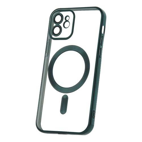 Color Chrome Mag - Apple iPhone 12 2020 (6.1) kameravédős, MagSafe tok zöld