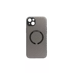   YOOUP MAGNETIC MINTÁS IPHONE 15 PLUS 6.7 TPU TOK MAGSAFE-VEL CARBON SZÜRKE