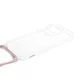 YOOUP CORD IPHONE 15 PRO 6.1 ZSINÓROS TPU TOK CLEAR-ROSE GOLD