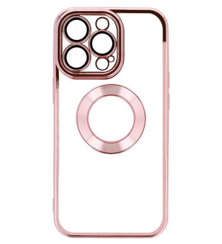 Beauty Clear Magsafe - Apple iPhone 15 Pro Max (6.7) kameravédős szilikon tok pink