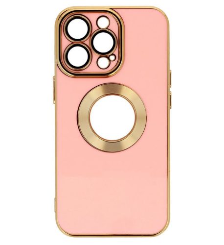 Beauty Magsafe - Apple iPhone 15 Pro (6.1) kameravédős szilikon tok pink