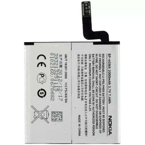 Nokia Lumia 625 / Lumia 720 akkumulátor Li-Poly 2000mAh BP-4GWA (ECO csomagolás)