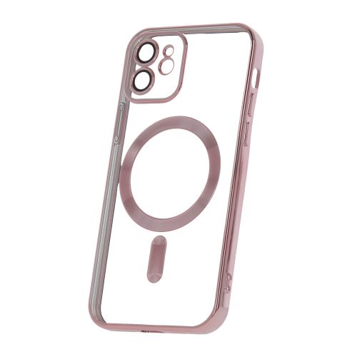 Color Chrome Mag - Apple iPhone 15 Plus (6.7) kameravédős, MagSafe tok rozéarany