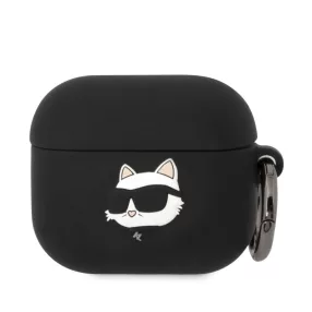  Karl Lagerfeld 3D Logo NFT Choupette Head Apple Airpods 3 szilikon tok fekete (KLA3RUNCHK)