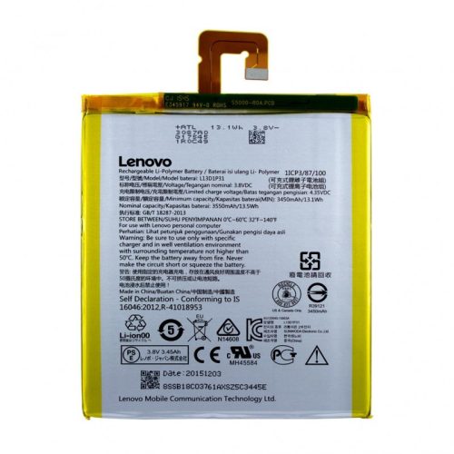 Lenovo IdeaTab S5000 akkumulátor Li-polymer 3450 mAh L13D1P31 (ECO csomagolás)