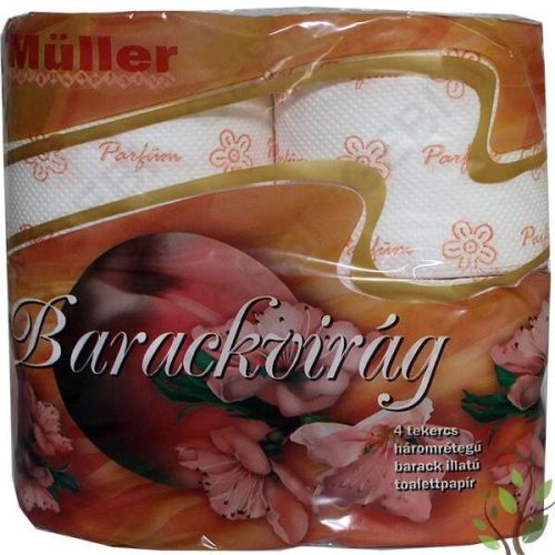 Müller WC Papír Barackvirág 4 tekercses, 3 rétegű / 1db