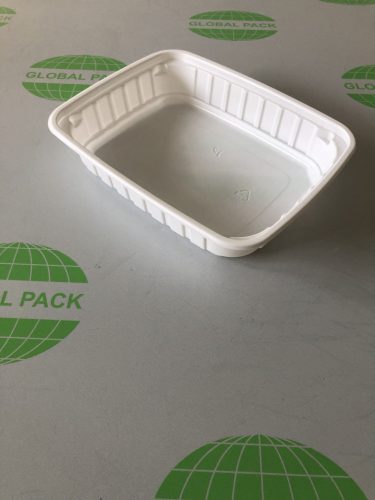 Főételes doboz Fehér 500 ml mikrózható (Újrahasználható) import / 50db