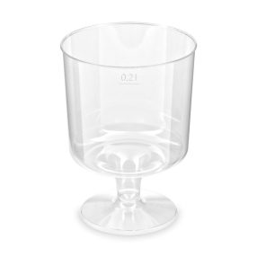 Műanyag Boros Pohár 200ML (keményfalú) / 10db