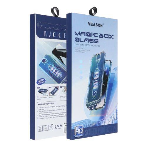 Iphone 13 Pro / 14 6D Pro Veason Easy-Install üvegfólia fekete
