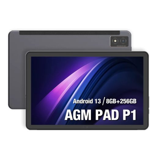 AGM P1 ütés- és vízálló 8+256GB IP68 Tablet, kártyafüggetlen, Dual Sim, fekete