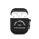 Karl Lagerfeld Rue St Guillaume Apple AirPods 1/2 szilikon tok fekete (KLACA2SILRSGBK)