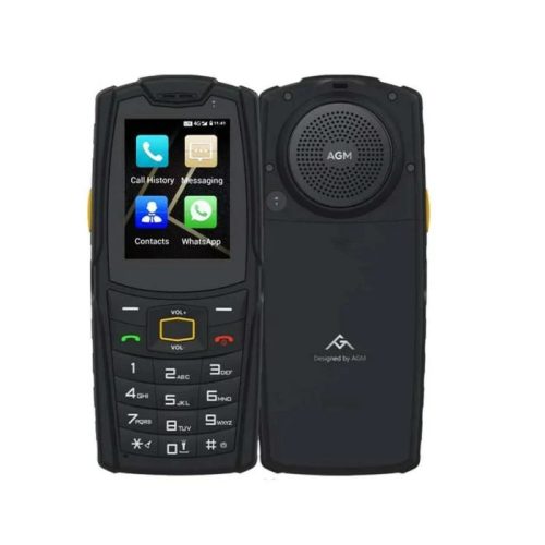 AGM M7 ütés- és vízálló 1+8GB IP68 érintős mobiltelefon, kártyafüggetlen, Dual Sim, fekete