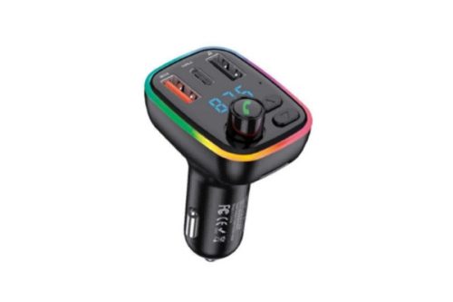 JOKADE JH017 DONGZHOU SZIVARGYÚJTÓS (AUTÓS) GYORSTÖLTŐVÉG PD40W + FM TRANSMITTER FEKETE