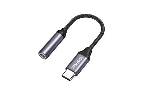 KAKUSIGA KSC-428 HAOLIAN USB TYPE-C / 3,5MM JACK ADAPTER / KONVERTER FEKETE