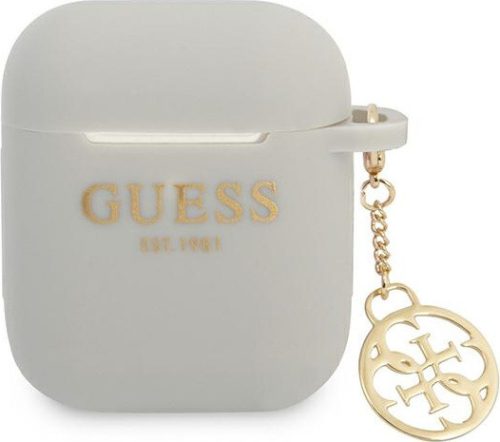 Guess GUA2LSC4EG Apple AirPods grey Silicone Charm 4G Collection