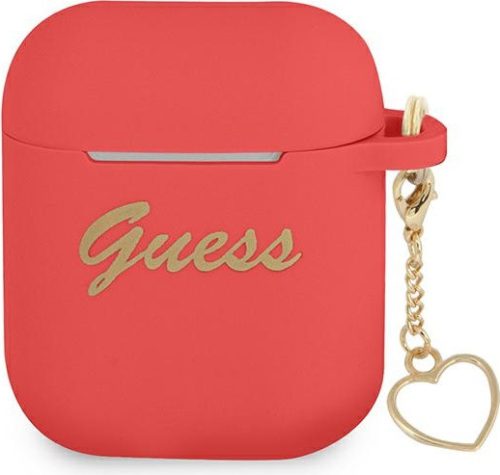 Guess GUA2LSCHSR Apple AirPods red Silicone Charm Heart Collection