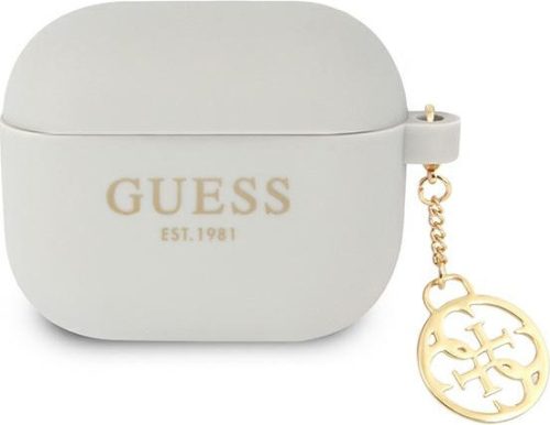 Guess GUA3LSC4EG Apple AirPods 3 grey Silicone Charm 4G Collection