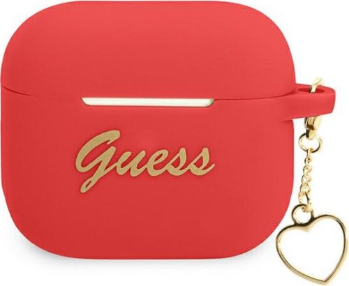 Guess GUA3LSCHSR Apple AirPods 3 red Silicone Charm Heart Collection