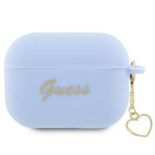 Guess GUAP2LSCHSB Apple AirPods Pro 2 blue Silicone Charm Heart Collection