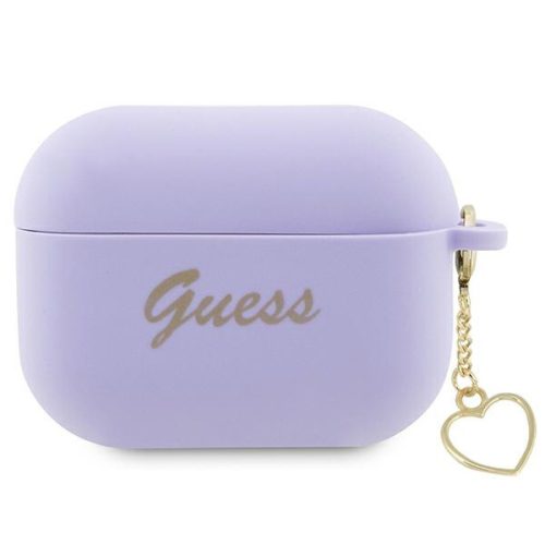 Guess GUAP2LSCHSU Apple AirPods Pro 2 purple Silicone Charm Heart Collection