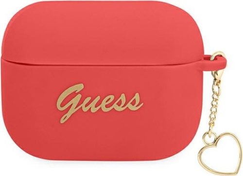 Guess GUAPLSCHSR Apple AirPods 3 red Silicone Charm Heart Collection
