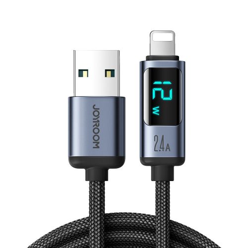 Joyroom S-AL012A16 Lightning/USB-A Cable 2.4A 1.2m LED display black