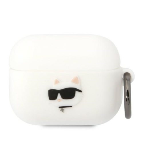 Karl Lagerfeld KLAPRUNCHH Apple AirPods Pro cover white Silicone Choupette Head 3D