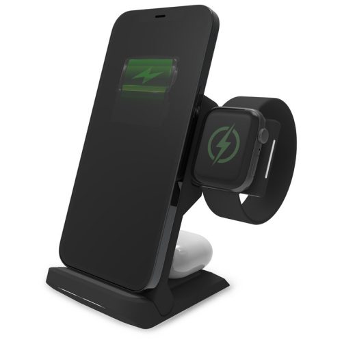 STM ChargeTree Go 3in1 to Apple iPhone, AirPods & Watch (black)