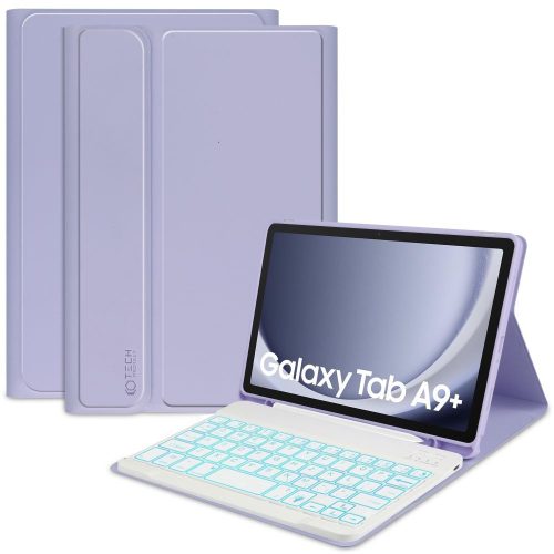 Tech-Protect SmartCase Pen + Keyboard Samsung Galaxy Tab A9+ Plus X210 / X215 / X216 Violet