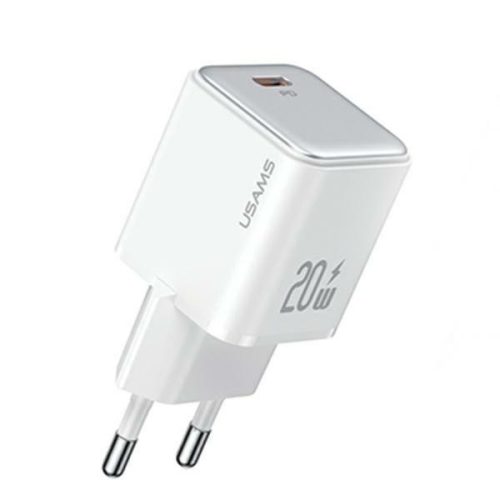 USAMS CC183TC02 wall charger 1xUSB-C 20W PD Fast Charging X-ron Series white