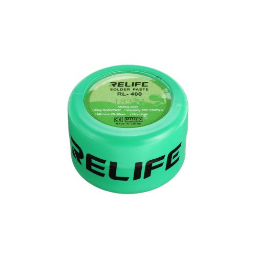 RELIFE RL-400 lead solder paste with a melting point of 183°C - 20g